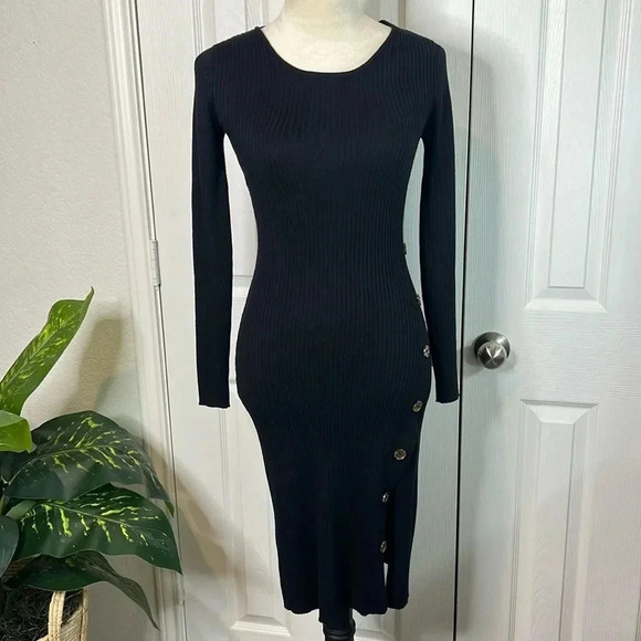 Pink Rose - Long Sleeve Cocktail Dress Size S - Picture 1 of 13